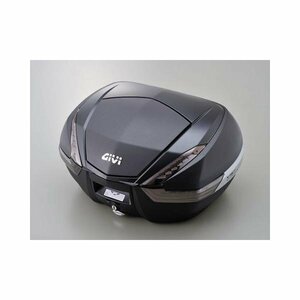 デイトナ GIVI バイク用 リアボックス モノキー 47L V47NNT 未塗装ブラック(カーボン調パネル) スモークレンズ 92472