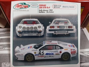 フェラーリ 308GTB Gr4 トポリーノ オフィシャル 公認 純正 ARENA BBR 1/43 絶版 新品 超貴重品 未組立 レア FERRARI TOPOLINO