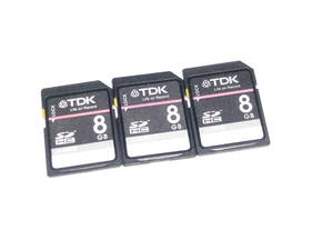 動作保証！TDK SDHC 8GB クラス④ 3枚セット