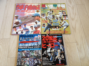 即決 高校野球甲子園 希少品あり 平成2年～ 雑誌9冊 甲子園の星 思い出甲子園