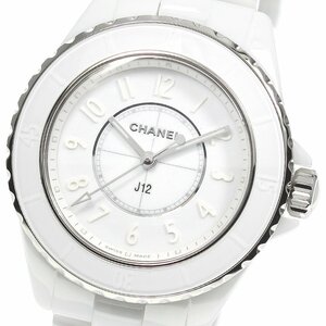 シャネル CHANEL H6345 J12 ファントム クォーツ レディース 美品 保証書付き_772808