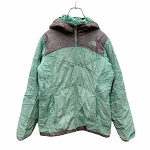 THE NORTH FACE リバーシブルジャケット ガールズ L 140 ミントグリーン ボア ナイロン ノースフェイス 古着卸 アメリカ仕入れ a402-5438