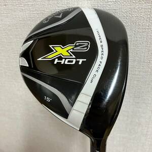 5032-1O　Callaway　キャロウェイ　X2　HOT　PRO　フェアウェイウッド　3W　15°　Flex S　ゴルフクラブ