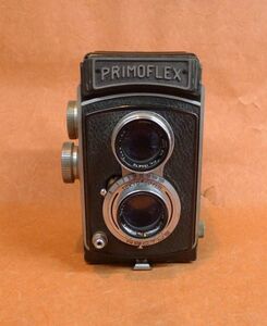 k537 ジャンク PRIMOFLEX 二眼レフカメラ 破損有り アンティーク 昭和レトロ サイズ：約 幅10×高さ14×奥行10ｃｍ /60