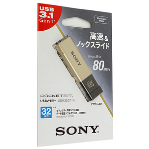 【ゆうパケット対応】SONY USBメモリ ポケットビット 32GB USM32GT N [管理:2041290]