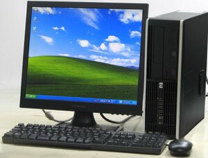 HP Compaq 6000 Pro SFF-E7500 ■ 17インチ 液晶セット ■ Core2Duo-E7500/DVDROM/希少OS/動作確認済/WindowsXP デスクトップ