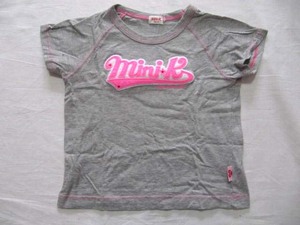 ☆★MINI-K ミニケー グレー色 ラグランTシャツ 半袖Tシャツ 120センチ ナルミヤインターナショナル★☆