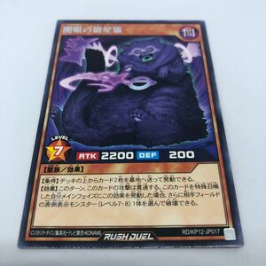 遊戯王 ラッシュデュエル デッキ改造パック 強襲のダブルスター!! RD/KP12-JP017 R 闇眼の破星猫