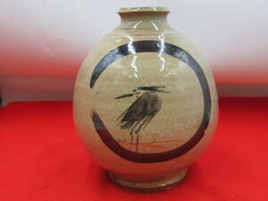 アンティーク 鳥模様 陶器 酒器 当時物 年代物 昭和レトロ
