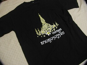 ラオス ビエンチャン土産 Tシャツ 肩幅約45cm