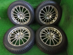 バリ溝 BS ブリザックDM-V3 235/55R18 ホイールセット ハリアー等に 中古 売切!!