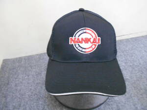 未使用　非売品　南海　NANKAI　キャップ　黒　帽子　メッシュキャップ　フリーサイズ　宅急便