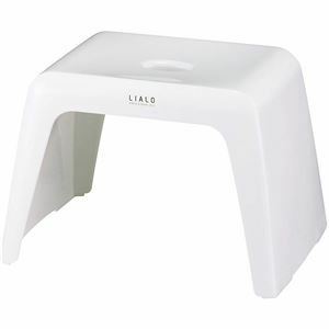 【新品】バスチェア 風呂椅子 座面高約25cm 約幅37.6cm ホワイト 通気性抜群 抗菌効果 LIALO リアロ 浴室 風呂 バスルーム