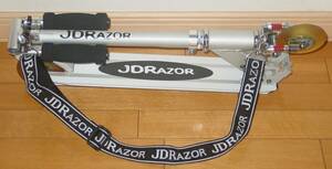 JD Razor ジェイディレーザー キックスクーター フロントサスペンション/ストラップ付 アルミ/ブラック 当時もの 希少 保管品 キックボード