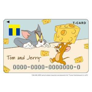 匿名配送 送料無料 Tカード/Tポイントカード （トムとジェリー） 新品 台紙付き 未登録
