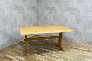 PB3LK16b 柏木工 KASHIWA ダイニングテーブル W150cm 北欧スタイル オーク 無垢材 飛騨の家具 ナチュラルモダン 楢材 食卓テーブル 食卓机