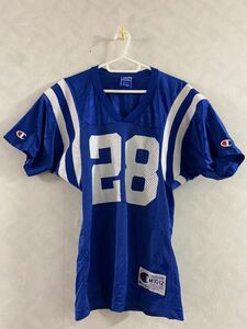 Champion Indianapolis Colts Marshall Faulk フットボールシャツ サイズM 10-12 チャンピオン マーシャル・フォーク NFL USA製 90s