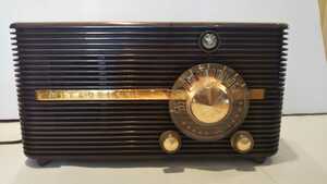 三菱、真空管ラジオ、型式不明（1950年代、昭和30年代製品）、作動、オリジナル、美品