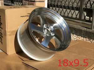 新品！Whistler KR1 18x9.5+35 5x100 Machined Silver USDM 深リム Hellaflush