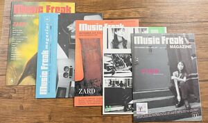 music freak magazine ZARD ZARD掲載号 計5冊 坂井泉水 ミュージックフリーク MUSIC FREAK B
