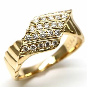 POLA jewelry(ポーラ)◆K18 天然ダイヤモンドリング◆A 約5.8g 13号 0.25ct diamond ring 指輪 EE0/EE4