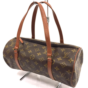 ルイヴィトン モノグラム パピヨン30 ハンドバッグ ジップ開閉式 レディース ブラウン LOUIS VUITTON QG043-1