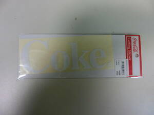 コカコーラ カッティングステッカー Coke アルファベット 白