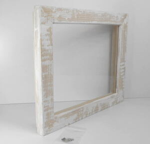 DIY手造り新品◆油絵F3号サイズ用(ガラス板付き）の木製額縁フレーム　