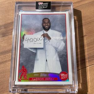 【激レア】Variation LeBron James Time Machine 2023-24 Topps now LJ-40K 40,000 Pts レブロンジェームズ　jordan マイケルジョーダン