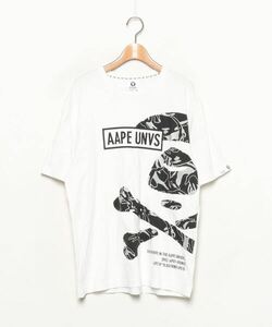 メンズ 「AAPE BY A BATHING APE」 半袖シャツ LARGE ベージュ