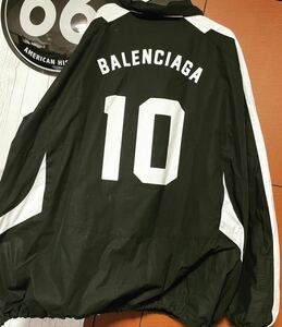 BALENCIAGA バレンシアガ サイズ 50 20AW Nylon Soccer Jacket ナイロン サッカージャケット トラックジャケット ブラック