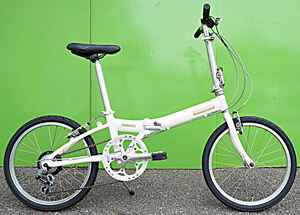 DAHON(ダホン)タイヤ新品)メトロ)ほぼ綺麗)20インチ)ホワイトカラー)Shimano 7s)折りたたみ 中古