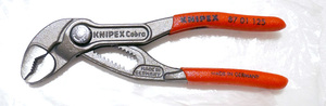 新品 KNIPEX 8701-125 クニペックス コブラ ウォーターポンプ プライヤー 125mm Cobra 87 01 125