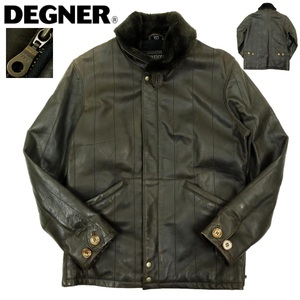【S2634】DEGNER デグナー レザージャケット バイクウエア オールレザー 牛革 サイズL
