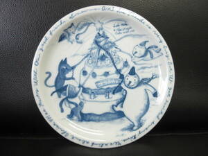 《食器》 飾り皿「Shinzi Katoh：シンジカトウ KISSHOH クリスマスプレート」 直径：約16.5cm 平皿