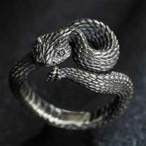 ガラガラ蛇　リング　指輪 ZCL477