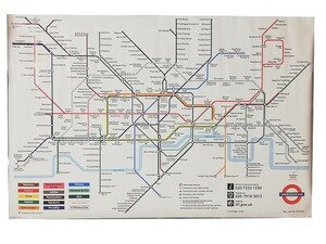【新品 アウトレット】ポスター London Underground Map★ロンドン 地下鉄 地図 路線図 映画 MOVIE インテリア 広告