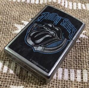 未使用新品 箱付き★ROLLING STONES 公式 ジッポーライター ZIPPO ローリング・ストーンズ 2012年製 黒