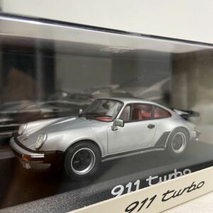 PORSCHE ディーラー特注 PMA 1/43 ポルシェ 911 turbo Silver MINICHAMPS 930型 シルバー ターボ 空冷 ミニチャンプス ミニカー モデルカー