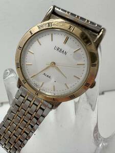 【URBAN】ALBA クォーツ腕時計 v701-6c50 中古品　電池交換済み　稼動品