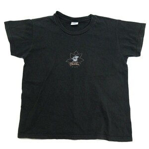 クレイジーシャツ/crary shirts SharkaプリントTシャツ■黒【L】レディース