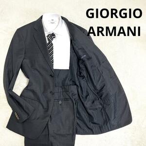 552 GIORGIO ARMANI CLASSICO ジョルジオ アルマーニ クラシコ セットアップスーツ ダークグレー 46 100%LANA Super 160