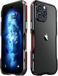 iPhone 14iPhone 14 Plus ケース バンパー アルミ 強化 ガラス 背面板航空宇宙アルミ EVA緩衝綿付き メタル アイフォン14 携帯保護カバー