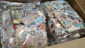 おまとめ　外国切手　日本切手　使用済み　未使用　葉書　特印100サイズ　ジャンク　世界　