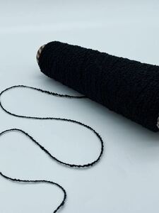 カラースラリットスラブリング ブラック 3０g【検索】ラッピング ファンシーヤーン ハンドメイド 手芸糸 引き揃え 織糸 編み糸