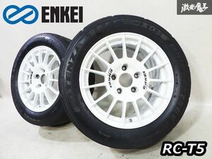 美品!!●ENKEI エンケイ RC-T5 15インチ 7.5J ＋40 5H 5穴 PCD114.3 ホイール 2本セット EK9 シビック タイプR DC2 インテグラ 98スペック