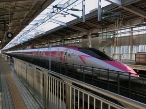 ★[98-12]鉄道写真:JR 500系ハローキティ新幹線★Lサイズ