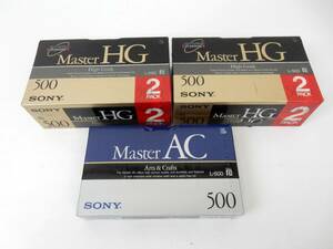 【SONY】 未使用 ソニー ベータ ビデオカセットテープ Master HG High Grade 500+Master AC L500 5本まとめて！ 中古品 一切返品不可で！