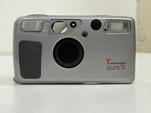 ［6831］KYOCERA TPROOF コンパクトフィルムカメラ Carl Zeiss T Tessar 3.5/35 通電確認済み