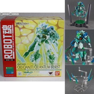 【中古】[FIG]魂ウェブ商店限定 ROBOT魂(SIDE MS) ダブルオークアンタ(クアンタムバーストVer.) ブラックライト台座セット 劇場版 機動戦士